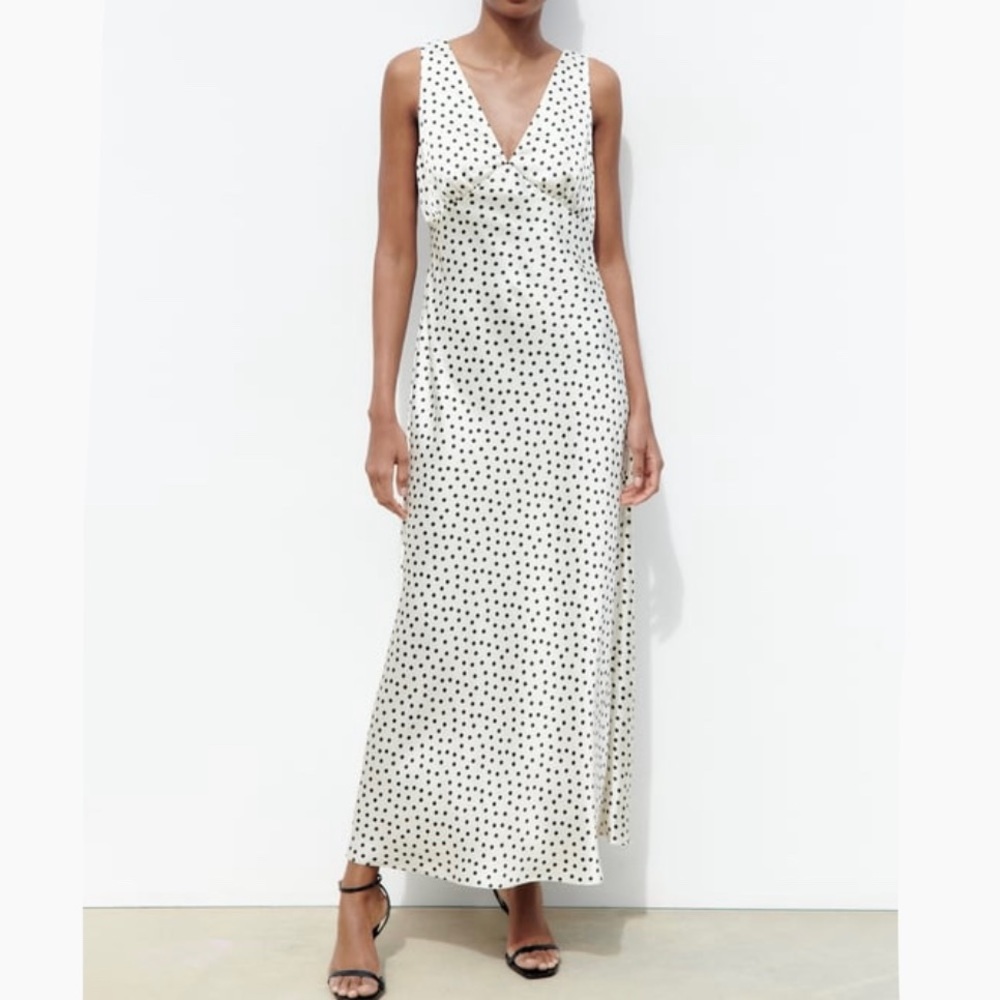 ZARA Polka Dot Slip Dress